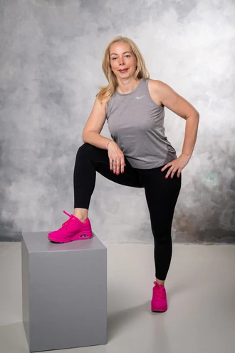Szürke ujjatlan futó poló Dri-fit - Nike