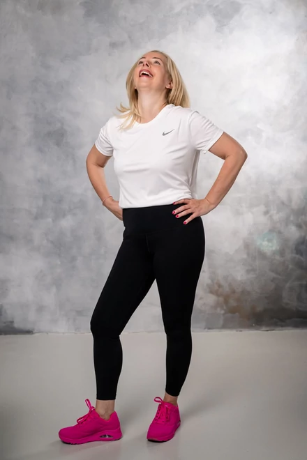 Fekete jóga nadrág 7/8 hosszú Dri-fit - Nike